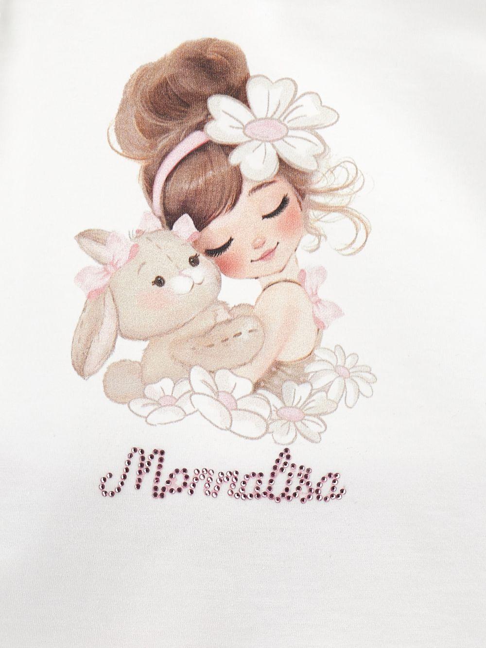 Completo per neonata Monnalisa multicolore con stampa grafica 31G503 7666 9001 MONNALISA KIDS 