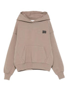 Felpa per bambini MSGM Kids beige con stampa del logo F5MSJUHS052 MS042 MSGM KIDS 