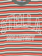 T-shirt per bambino Stella McCartney Kids multicolore con logo a righe TX8S11 Z3152 999 STELLA McCARTNEY KIDS 