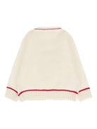 Cardigan per neonato La Stupenderia bianco con scollo a V 1WCCR61 826 LA STUPENDERIA 