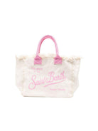 Borsa Vanity MC2 Saint Barth bianca con manici a contrasto VANI001 09476L MC2 ST. BARTH KIDS 