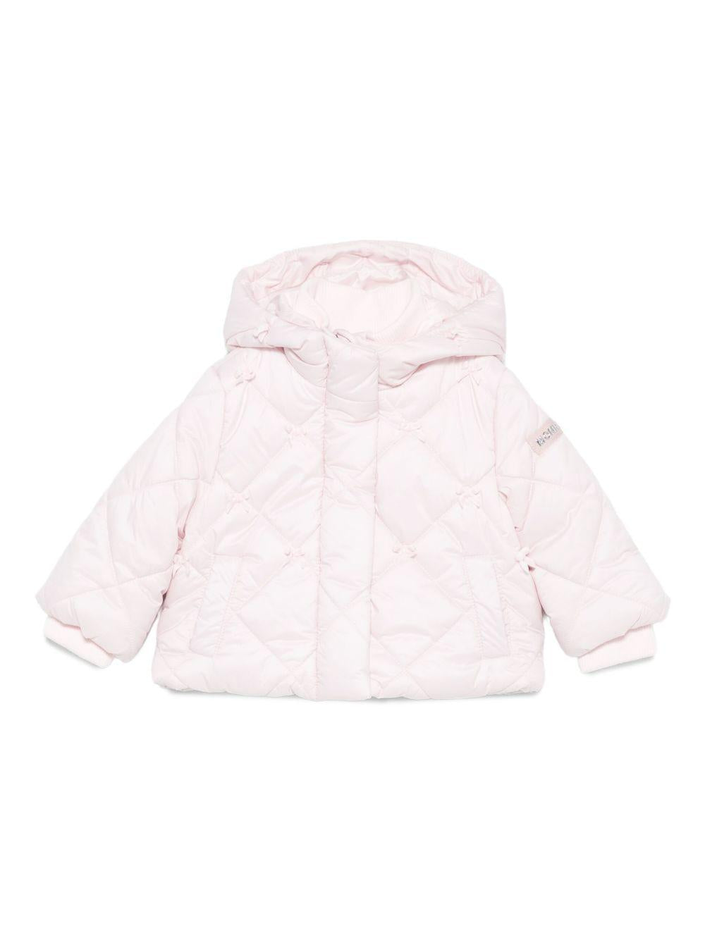 Giubbino per neonata Monnalisa rosa con cappuccio 37F100 6022 0090 MONNALISA 