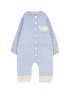 Tutina per neonato Gensami Kids azzurra con chiusura con bottoni TU-PEEKABOO-WE SKY BLUE GENSAMI 