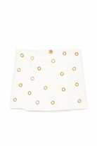Gonna per bambina Pinko Kids bianca con dettagli occhielli dorati KFGO0160CE01B 0065 PINKO KIDS 