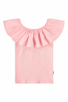 Blusa Reca per bambina Molo rosa con ruches 2S26A204 5650 MOLO KIDS 