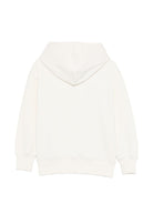 Felpa per bambina Palm Angels Kids bianca con stampa grafica PGBB015S26FLE001 002 PALM ANGELS KIDS 
