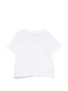 T-shirt per neonata Moschino Kids bianca con stampa Cherry MDM03TLAA02 10101 MOSCHINO KIDS 