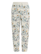 Pantaloni per bambina Stella McCartney Kids bianchi con logo all-over TY6E50 Z3422 101MC STELLA McCARTNEY KIDS 