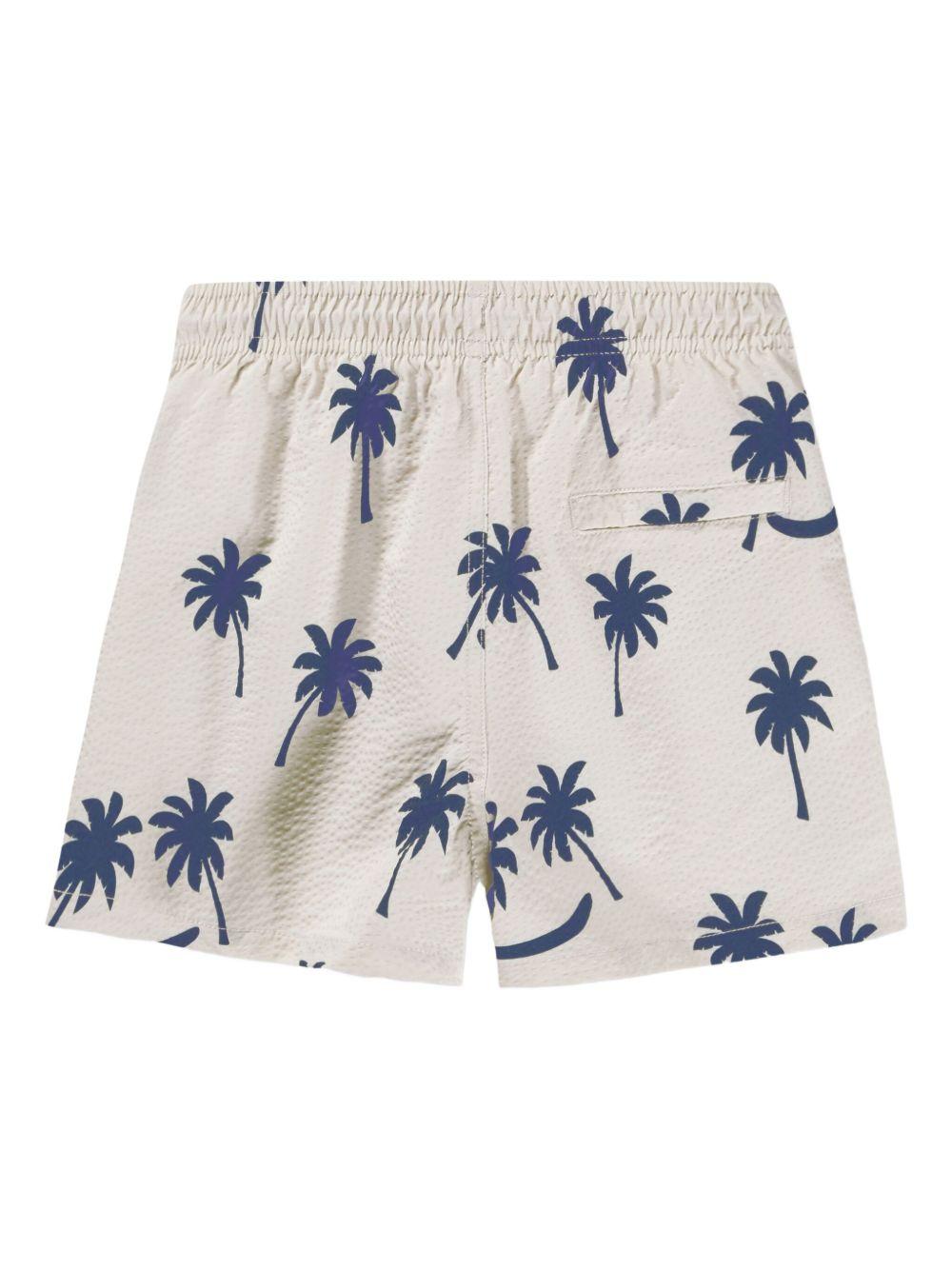 Costume da bagno per bambino Molo Niko beige con stampa palme 8S26P403 9519 MOLO KIDS 
