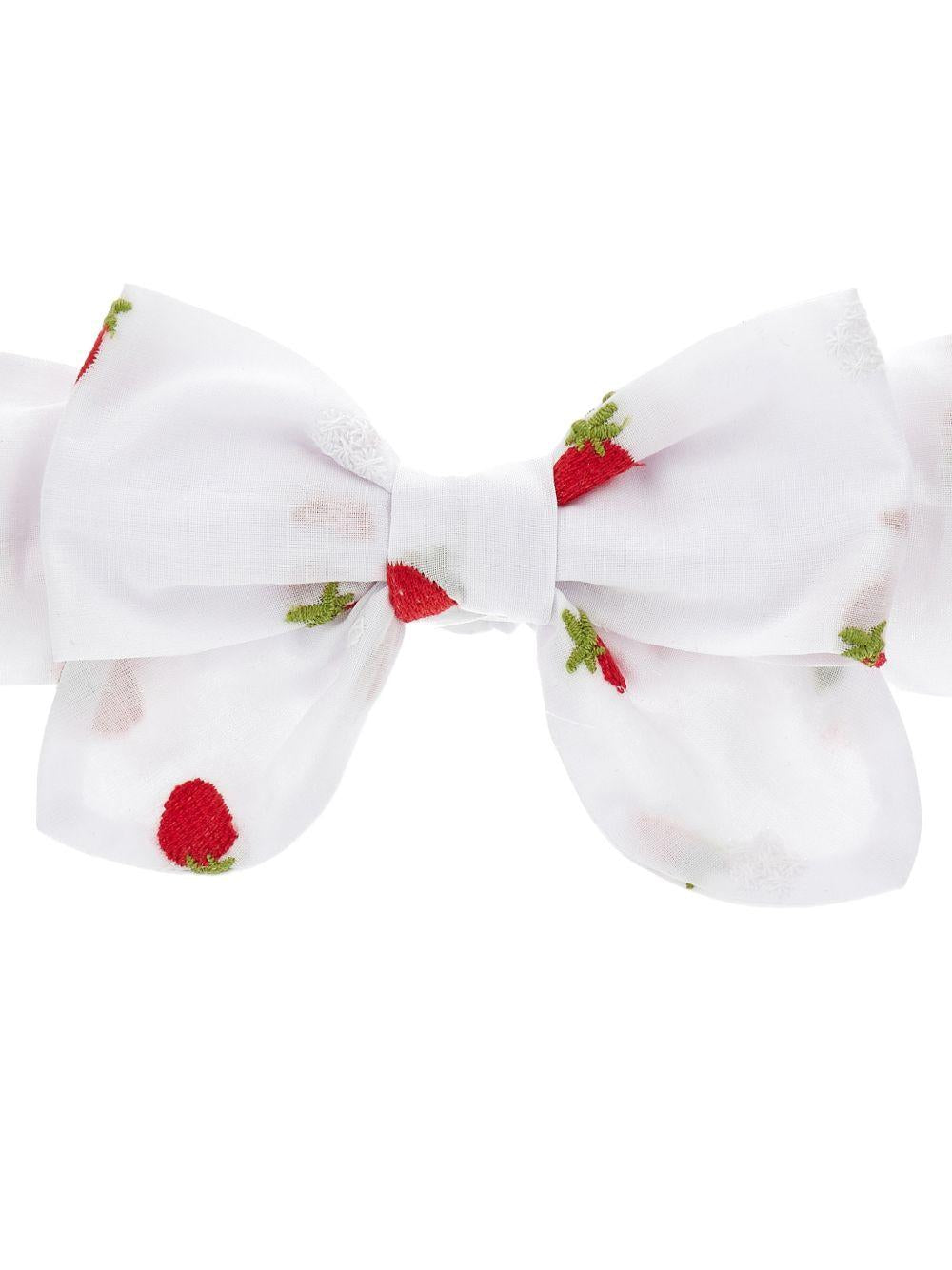 Fascia per neonata Monnalisa bianca con fiocco 39G007 7944 9944 MONNALISA 