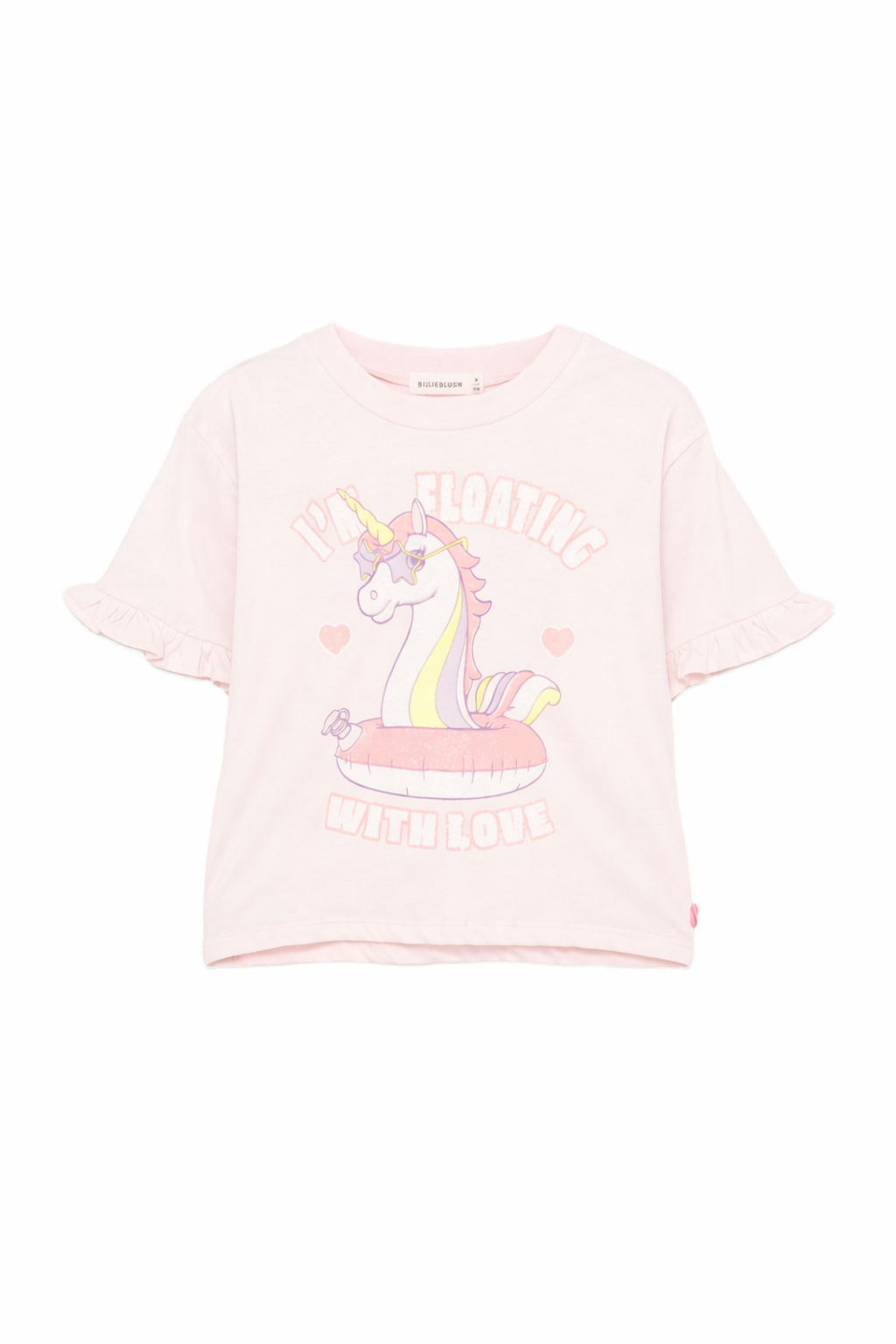 T-shirt per bambina Billieblush rosa con stampa grafica Unicorno U21941 44L BILLIEBLUSH KIDS 