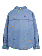 Camicia per bambino Billieblush denim con decorazione in ricamo U22185 Z18 BILLIEBLUSH KIDS 