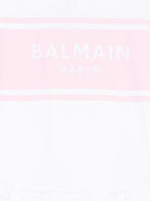 Abito per neonata Balmain Kids bianco con ruches BY1001 Z3672 100RS BALMAIN KIDS 