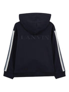 Felpa per bambino Lanvin Enfant blu navy con chiusura con zip N30370 855 LANVIN KIDS 