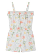 Abitino corto Agrume per bambina Bonpoint azzurro con vita elasticizzata C05GOVW00004 512 BONPOINT KIDS 