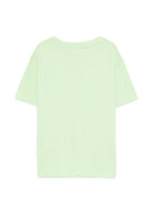 T-shirt per bambini MSGM Kids verde con scollo rotondo S6MSJUTH001 MS077 MSGM KIDS 