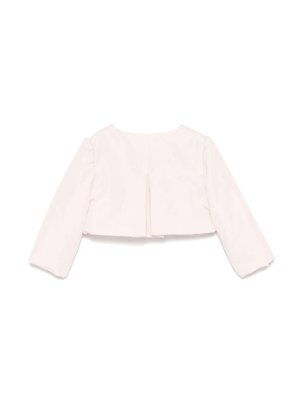 Giacca per neonata Monnalisa rosa con ruches 73E100 5407 0091 MONNALISA 