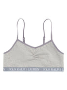 Set di due bralette per bambina Polo Ralph Lauren Kids grigie con spalline regolabili 4P5017 G9I Ralph Lauren kids 