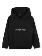 Felpa con cappuccio per bambino Givenchy Kids nero con stampa grafica H30699 09B GIVENCHY KIDS 