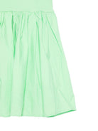 Abito monospalla per bambina Molo verde con dettagli a volant 2S26E104 5639 MOLO KIDS 