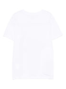 T-shirt per bambino Stella McCartney Kids bianca con stampa mummia TX8P11 Z0434 100 STELLA McCARTNEY KIDS 