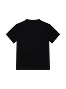 T-shirt per bambina Versace Kids nera con motivo con testa di Medusa con glitter 10183421A12984 6BG90 VERSACE KIDS 