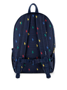 Zaino per bambini Polo Ralph Lauren Kids blu con motivo Polo Pony all-over 9AR153 BCV Ralph Lauren kids 
