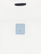 T-shirt per bambino Emporio Armani Kids bianca con patch logo EB001624 AF10127 U0003 EMPORIO ARMANI KIDS 
