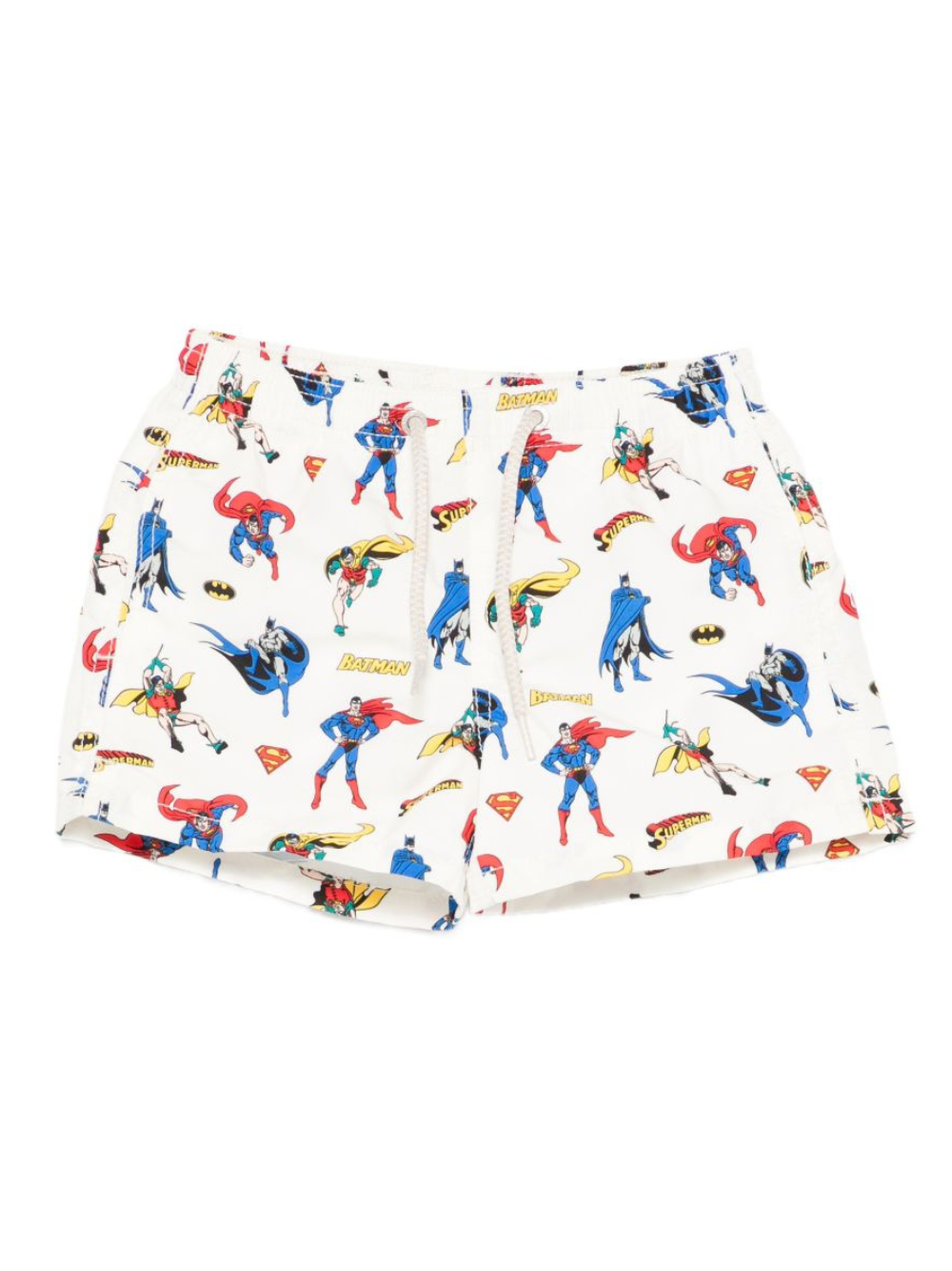 Costume da bagno per bambino MC2 Saint Barth Kids bianco avorio con patta stampata JEA0001 03748L MC2 ST. BARTH KIDS 