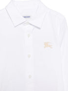 Camicia per bambino Burberry Kids bianca con logo 8108990 A1464 BURBERRY KIDS 