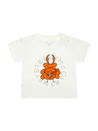 T-shirt per neonato Stella McCartney Kids bianca con stampa grafica TY8510 Z0434 101 STELLA McCARTNEY KIDS 