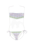 Bikini per donna MC2 Saint Barth multicolore con stampa floreale all-over VIR0001 08720L MC2 ST. BARTH 