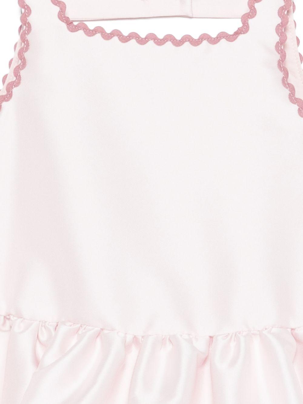 Abito per bambina Simonetta rosa con bordo aricciato SY1B02 S0251 515RS SIMONETTA KIDS 