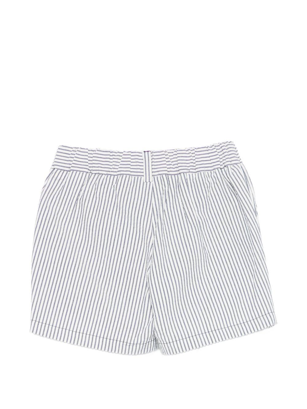 Shorts per neonato Fendi Kids bianco con motivo a righe BMF280 AY8G F1I11 FENDI KIDS 
