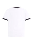 T-shirt per bambino Balmain Kids bianca con dettagli a contrasto BY8P41 Z3672 100NE BALMAIN KIDS 