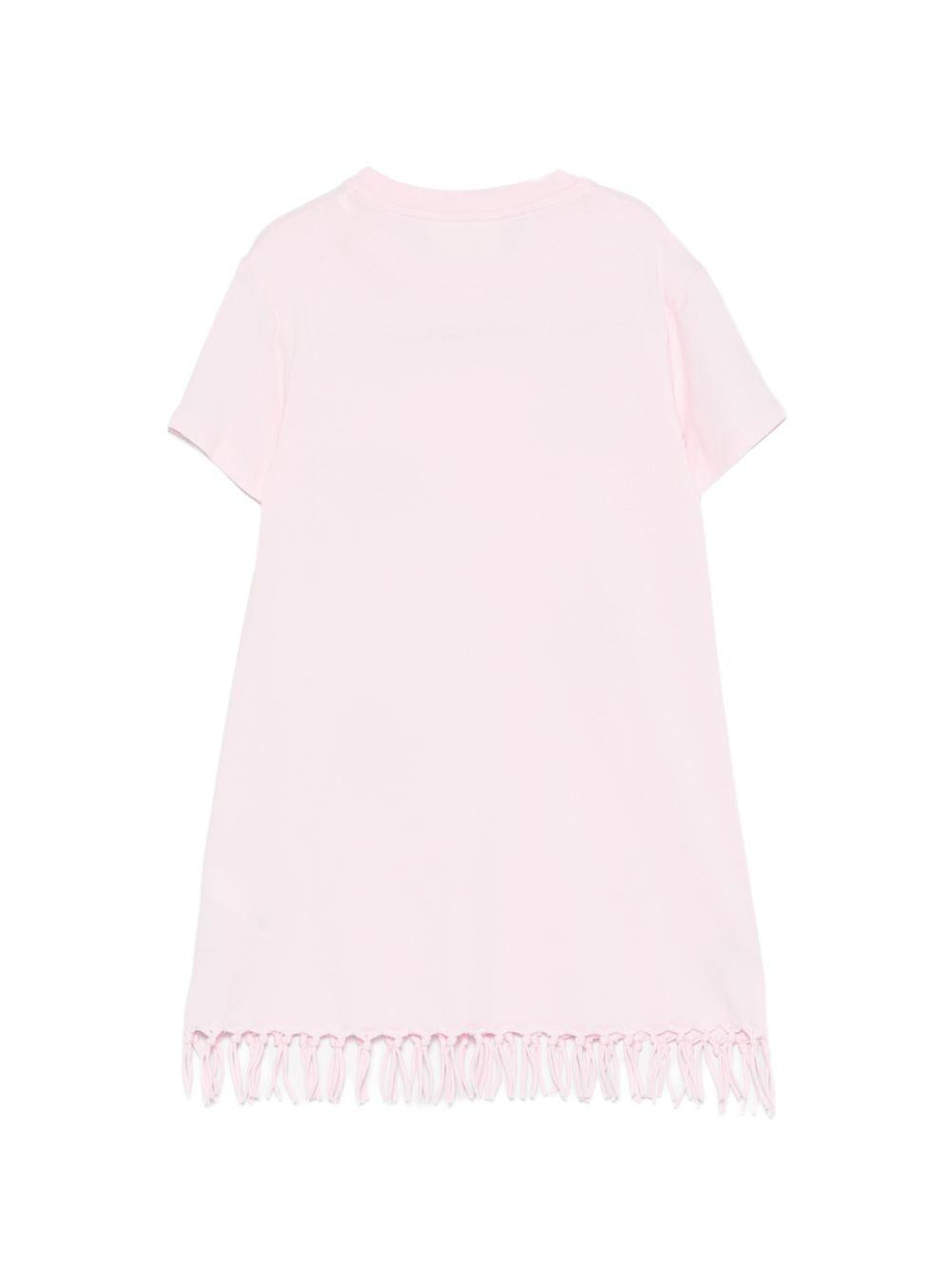 Abito per bambina MC2 Saint Barth Kids rosa con motivo frutta ABY0001 00284L MC2 ST. BARTH KIDS 