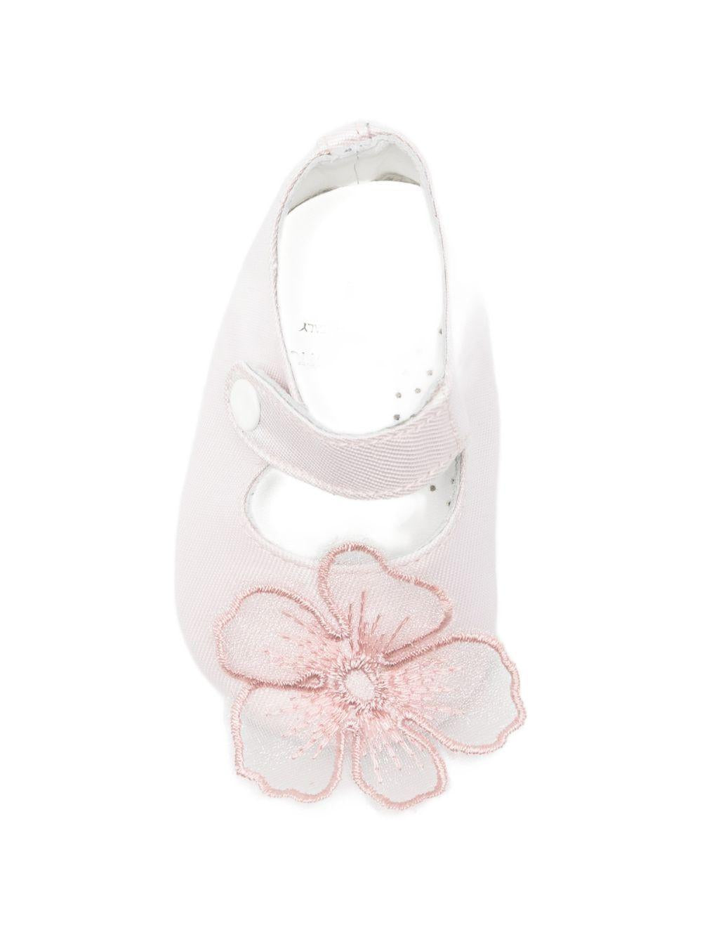 Scarpine primi passi per neonata Simonetta rosa con applicazione fiore SY0016 S0251 515 SIMONETTA KIDS 