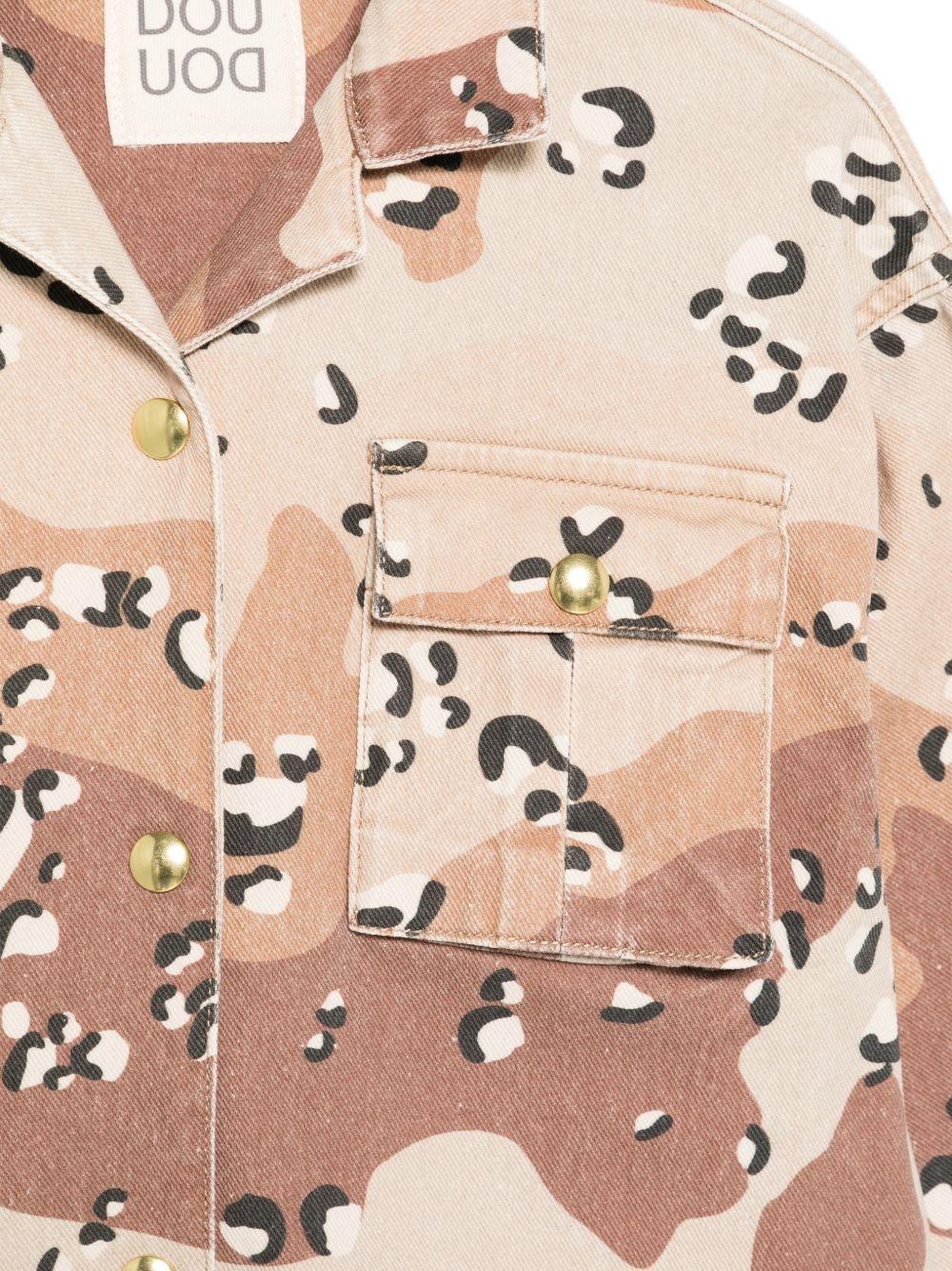 Giacca per bambino Douuod Kids beige con effetto camouflage DY2Q07 Z3843 108MA DOUUOD KIDS 
