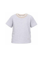 T-shirt per bambino Eleventy Kids grigia con girocollo a contrasto EZ8H11 Z3711 804 ELEVENTY KIDS 