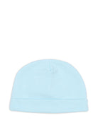 Berretto per neonato Moschino Kids azzurro con motivo orsetto MUX05ULCA19 40304 MOSCHINO KIDS 