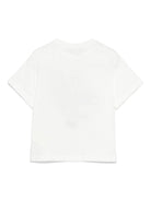 T-shirt per bambini Fendi Kids bianco con stampa grafica JUI196 7AJ F0TU9 FENDI KIDS 