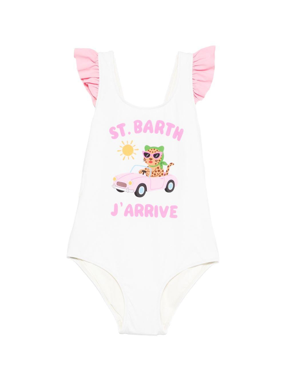 Costume da bambino MC2 Saint barth Kids beige con cinghie CARO001 03866L MC2 ST. BARTH KIDS 