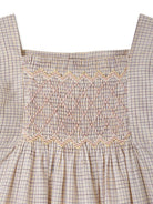 Abito per neonata Bonpoint Pais beige con motivo a quadri S05XDRW00020 309B BONPOINT 