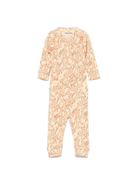 Tutina per neonata Mini Rodini beige con stampa animalier 1100029613 BEIGE MINI RODINI 