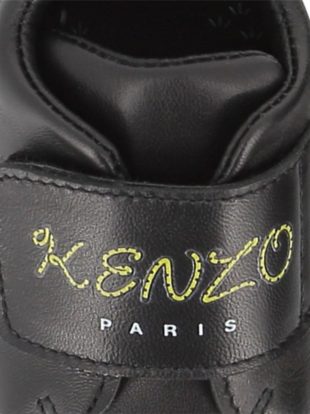 Scarpine primi passi per neonato Kenzo Kids nere con dettaglio coda K61854 095 KENZO KIDS 