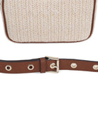 Borsa a spalla per bambina Michael Kors Kids beige con motivo intrecciato R30630 190 MICHAEL KORS KIDS 