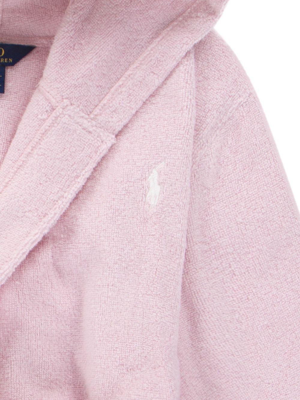 Accappatoio per bambina Polo Ralph Lauren Kids rosa con motivo Polo Pony 4P0188 ADQ Ralph Lauren kids 