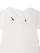 Tutina per neonati Bonpoint bianca con dettaglio ricamato C06OUNK00001 002 BONPOINT KIDS 