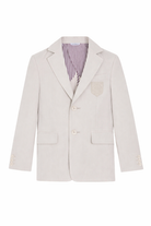 Blazer per bambino Dolce & Gabbana Kids beige con revers a lancia L41E97 FU4LH A3791 DOLCE & GABBANA KIDS 