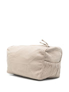 Borsa da toilette per neonati Donsje beige con ricamo orsetto 7100202 00017 DONSJE 